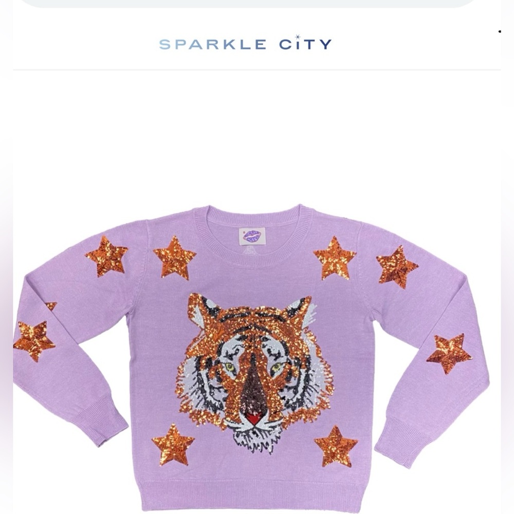 Purple Tiger Sweater